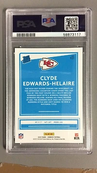 2020 Panini Donruss 321 C.edwards PSA 9