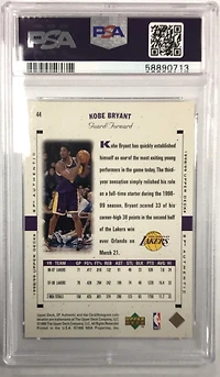 1998 Sp Authentic 44 Kobe Bryant PSA 9