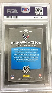 2017 Panini Donruss 345 Deshaun Watson PSA 8