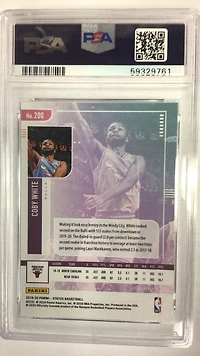 2019 Panini Status 200 Coby White PSA 10
