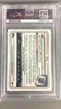2020 Bowman Draft Bd88 Asa Lacy Chrome-refractor PSA 9