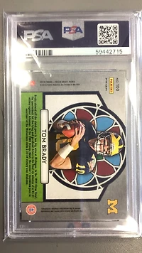 2019 Panini Prizm Draft Picks 100 Tom Brady Silver Prizm PSA
