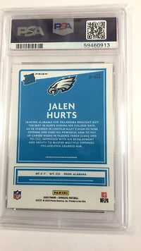 2020 Panini Donruss P314 Jalen Hurts PSA 10