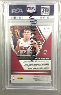 2019 Panini Mosaic 280 Tyler Herro Pink Camo PSA 10