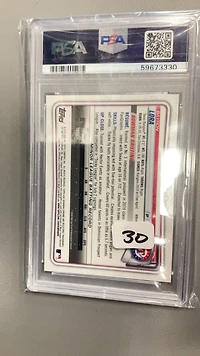 2020 Bowman Chrome Prospects Bcp52 Bayron Lora PSA 10