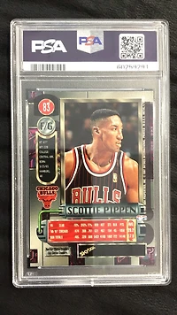 1997 Metal Universe 83 Scottie Pippen PSA 8