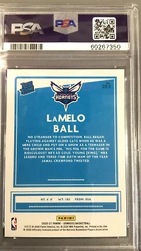 2020 Panini Donruss 202 Lamelo Ball PSA 10