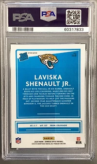 2020 Panini Donruss Optic 168 Laviska Shenault Jr. Pink PSA 9