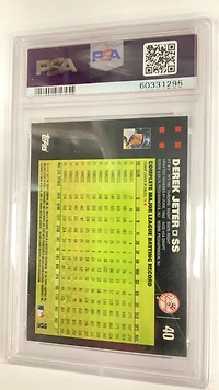2007 Topps 40 Derek Jeter PSA 9
