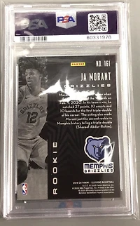 2019 Panini Illusions 161 Ja Morant Trophy Collection Orange PSA 9