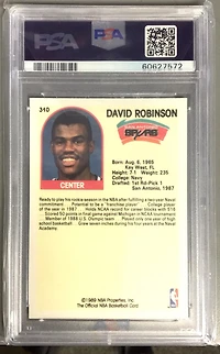 1989 Hoops 310 David Robinson PSA 10