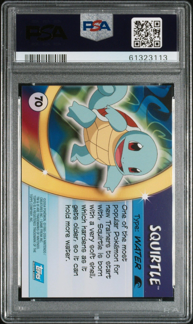 2004 Topps Pokemon Advanced Challenge 70 Squirtle PSA 10