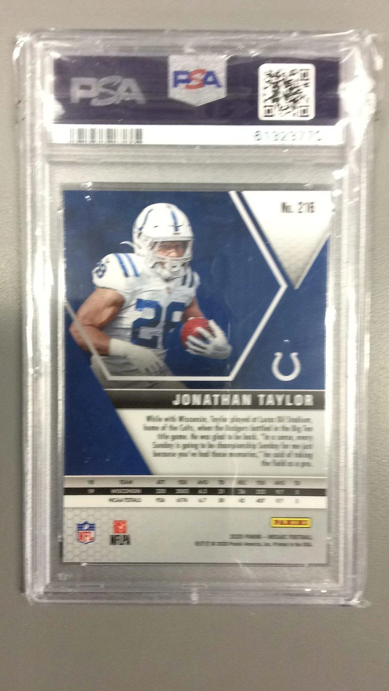 2020 Panini Mosaic Jonathan Taylor PSA 10