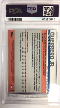 2019 Topps Chrome 201 Vladimir Guerrero Jr. PSA 10