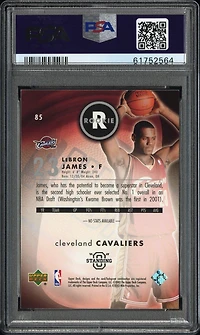 2003 Upper Deck Standing O! 85 Lebron James PSA 9