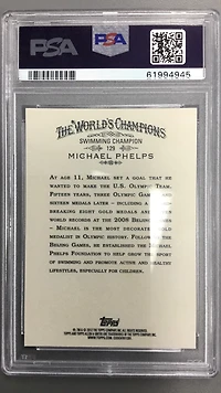 2012 Topps Allen & Ginter 129 Michael Phelps PSA 10