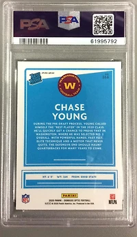 2020 Panini Donruss Optic 166 Chase Young Holo PSA 10
