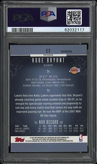 2006 Finest 25 Kobe Bryant Refractor PSA 9