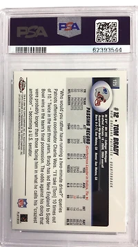 2004 Topps Chrome 125 Tom Brady PSA 10