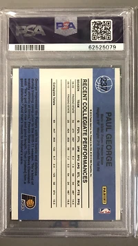 2010 Donruss 237 Paul George PSA 8