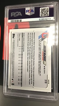 2021 Topps 319 Triston Mckenzie Sp PSA 10