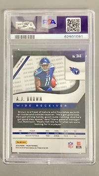 2019 Panini Prizm 344 A.j. Brown // Prizm PSA