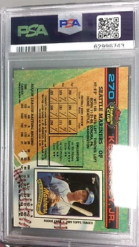 1991 Stadium Club 270 Ken Griffey Jr. PSA 9