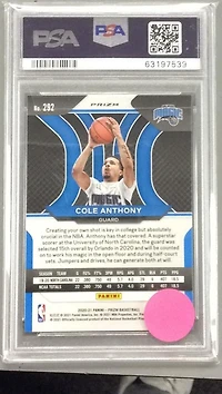 2020 Panini Prizm 292 Cole Anthony Silver Prizm PSA 10