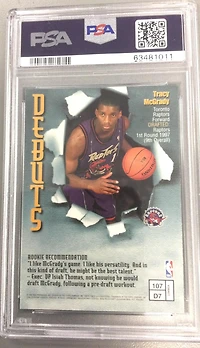 1997 Finest 107 Tracy Mcgrady PSA 10