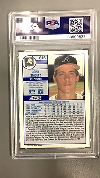 1989 Score 616 John Smoltz PSA 10