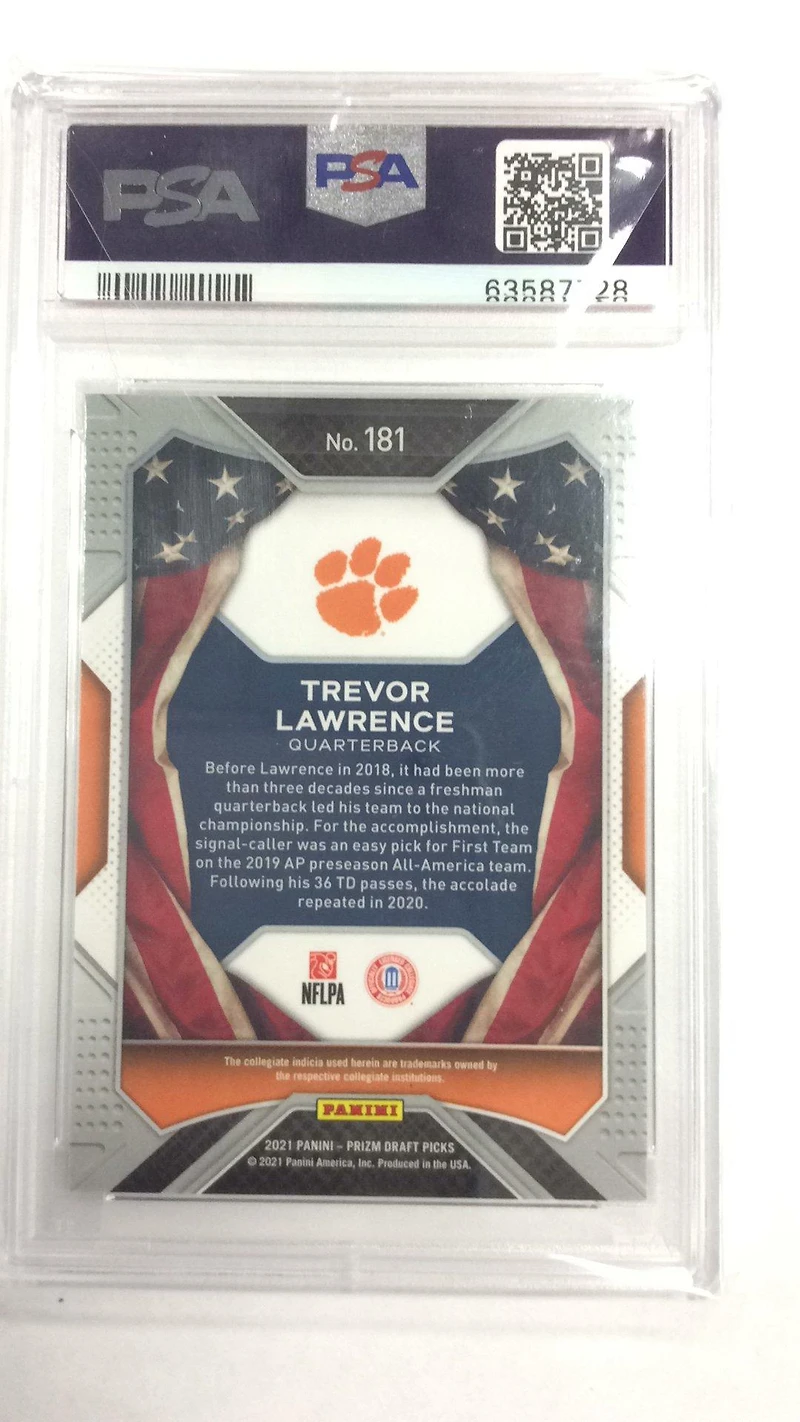 2021 Panini Prizm Draft Picks Trevor Lawrence PSA 10