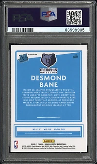 2020 Panini Donruss Optic 180 Desmond Bane Photon PSA 8