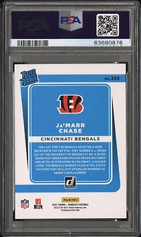 2021 Panini Donruss 262 Ja'marr Chase PSA