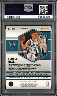2020 Panini Mosaic 262 Lamelo Ball Reactive Blue PSA 10