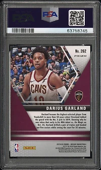 2019 Panini Mosaic 262 Darius Garland Genesis PSA 10
