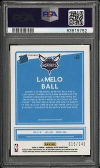 2020 Panini Donruss Optic 153 Lamelo Ball Premium Box Set PSA 10