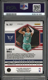 2020 Panini Mosaic 257 Lamelo Ball Camo Pink PSA 10