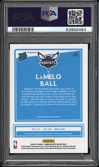 2020 Panini Donruss Optic 153 Lamelo Ball Gold Wave PSA 10