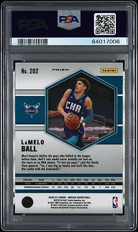 2020 Panini Mosaic 202 Lamelo Ball Red Wave PSA 10