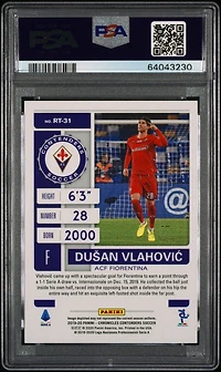 2019 Panini Chronicles Contenders Rookie Ticket Rt31 Dusan Vlahovic PSA 9