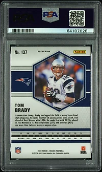 2021 Panini Mosaic 137 Tom Brady Genesis PSA 10