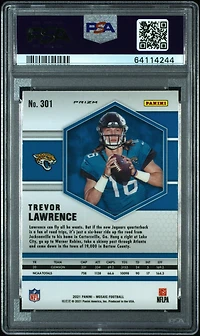 2021 Panini Mosaic Trevor Lawrence Mosaic PSA
