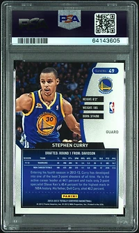 2012 Panini Totally Certified 49 Stephen Curry Totally Red PSA 9