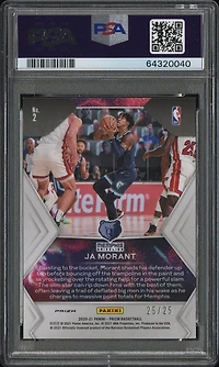 2020 Panini Prizm Fireworks 2 Ja Morant Mojo Prizm PSA 10