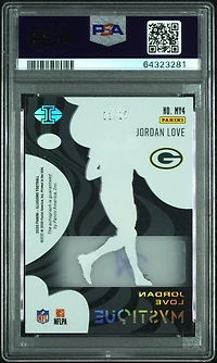 2020 Panini Illusions Mystique My4 Jordan Love Autograph-green PSA 9