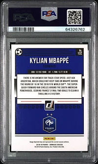 2018 Panini Donruss 132 Kylian Mbappe PSA 10