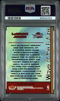 2003 Flair Wave Of The Future 1 Lebron James PSA 8