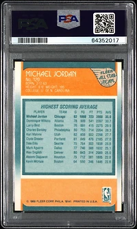 1988 Fleer 120 Michael Jordan PSA 9