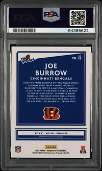 2020 Panini Donruss Optic The Rookies Jb Joe Burrow PSA 10