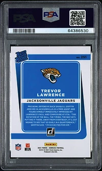 2021 Panini Donruss 251 Trevor Lawrence PSA 10